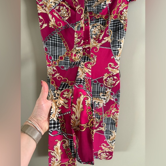 Vintage Cache ‘Versace’ Print Dress: Size Medium - Picture 5 of 8